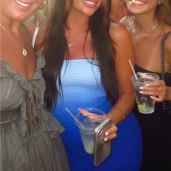 Princess Polly Murphies Blue Ombre Strapless Dress - Picture 4 of 4